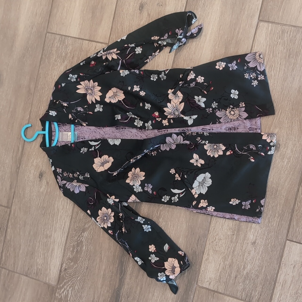 Chico's Sz 0 (4/6) Women's Floral Topper Jacket